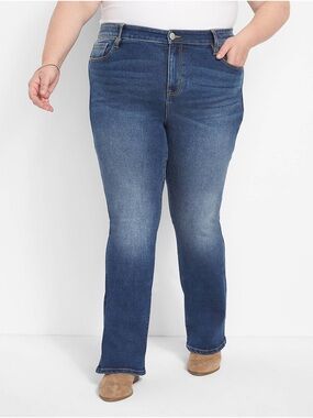 Lane Bryant Straight Fit High-Rise Boot Jean - Medium Wash Size 22 R